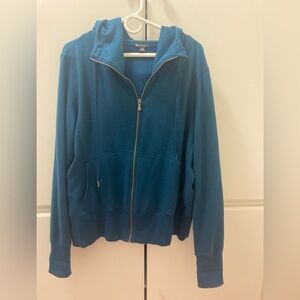 Champion Teal Full-Zip Hoodie XXL